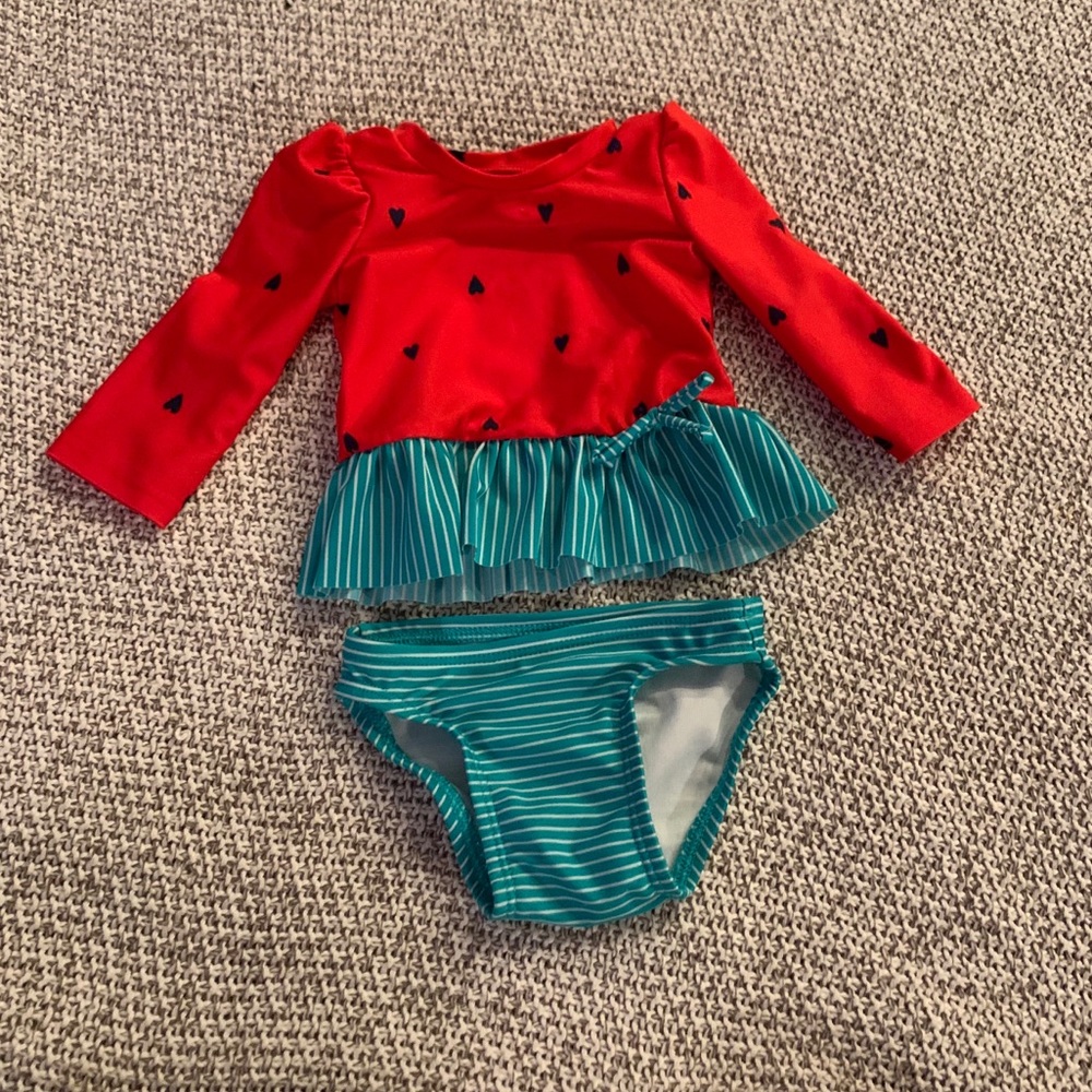 Baby girl watermelon swimsuit